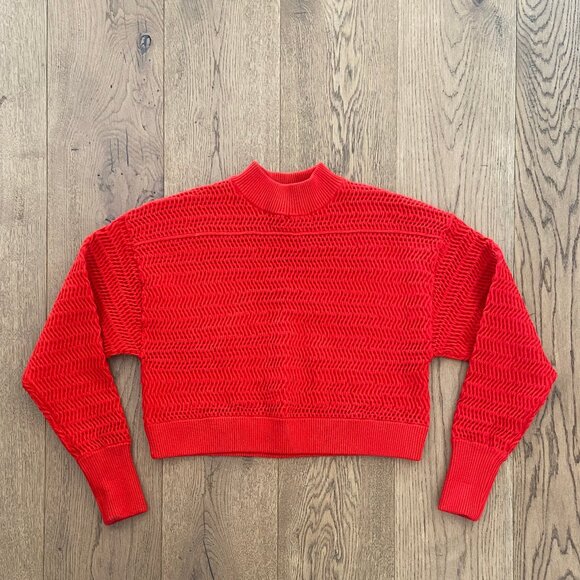 3.1 Phillip Lim Faux Plait Silk Blend Crop Sweater - Picture 7 of 11